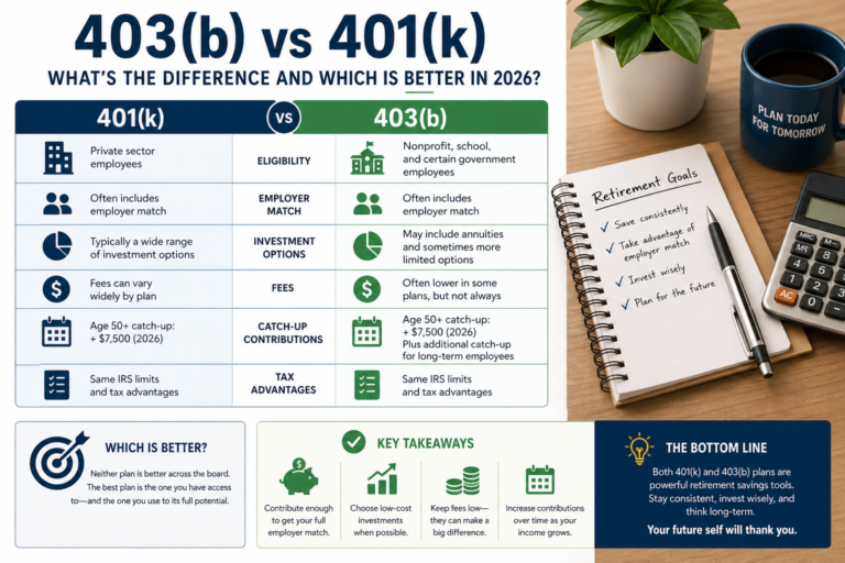 403(b) vs 401(k): What’s the Difference and Which Is Better in 2026?